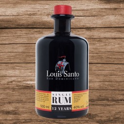 Louis Santo 12 Jahre Single Rum 40% 0,5L
