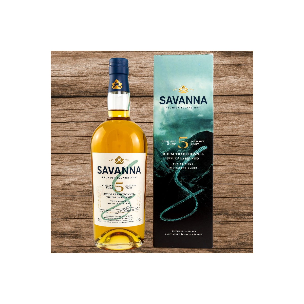 Savanna Rhum 5 Jahre Rhum Vieux Traditionnel 43% 0,7L