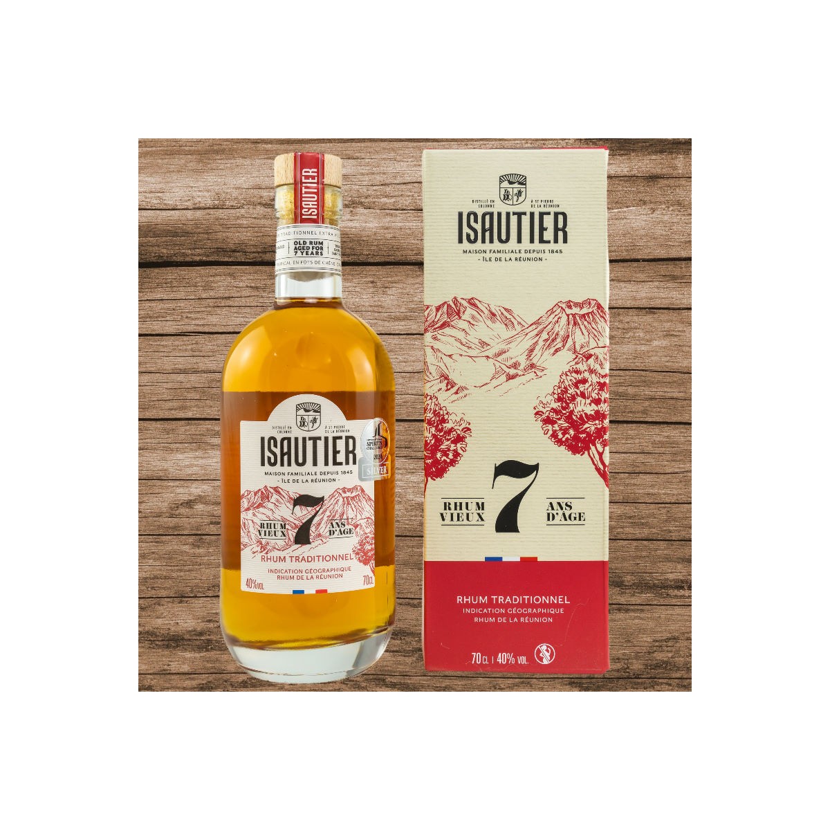 Isautier 7 Jahre Vieux Rum 40% 0,7L