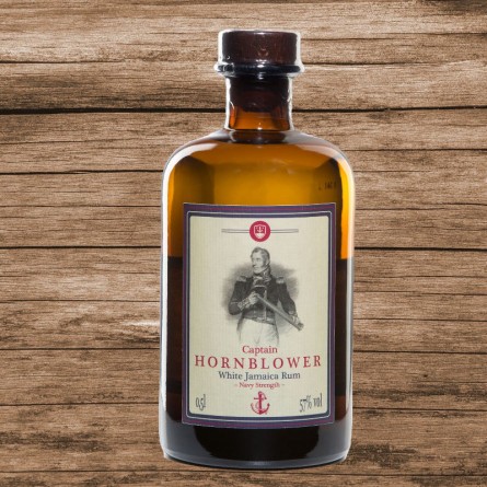 Captain Hornblower White Jamaica Rum 57% 0,5L Captain Hornblower White Jamaica Rum 57% 0,5L