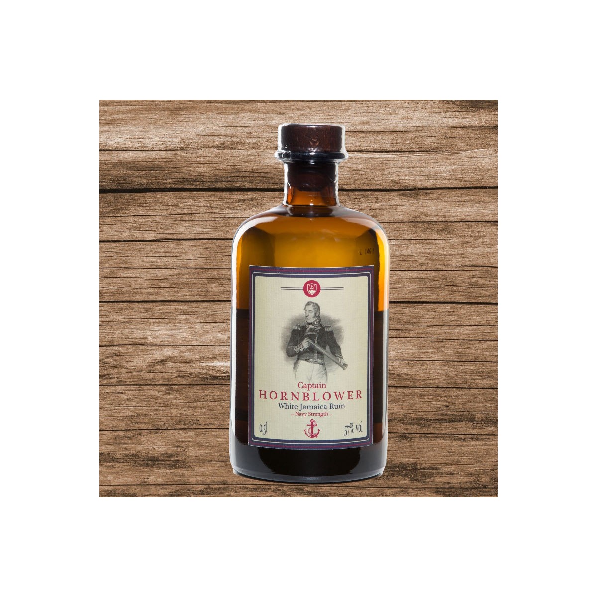 Captain Hornblower White Jamaica Rum 57% 0,5L Captain Hornblower White Jamaica Rum 57% 0,5L