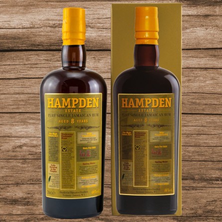 Hampden Estate 8 Jahre Pure Single Jamaican Rum 46% 0,7L
