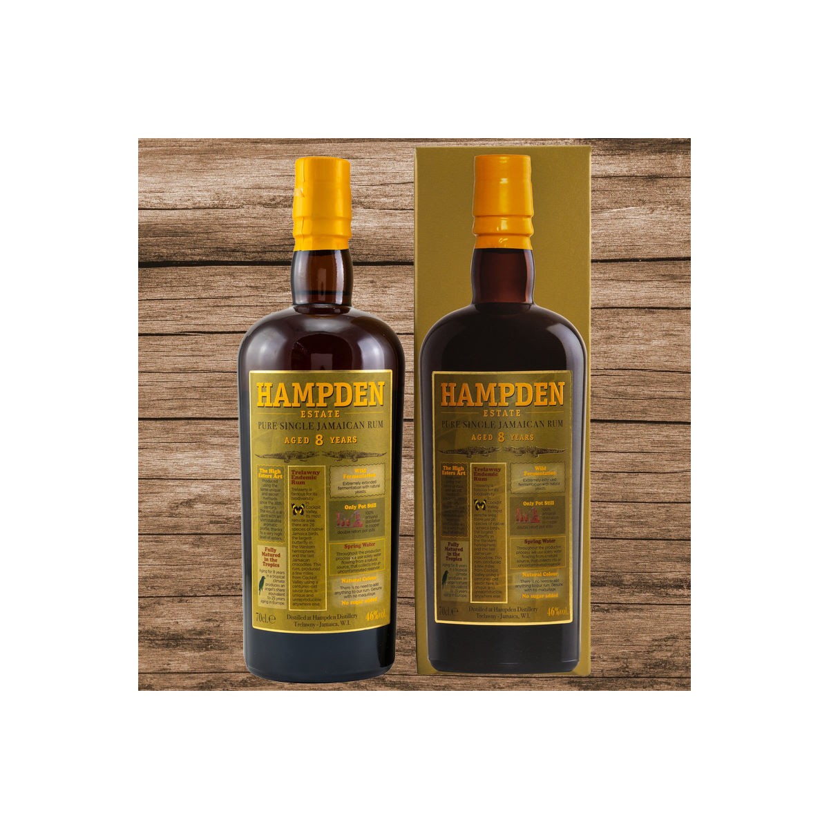 Hampden Estate 8 Jahre Pure Single Jamaican Rum 46% 0,7L