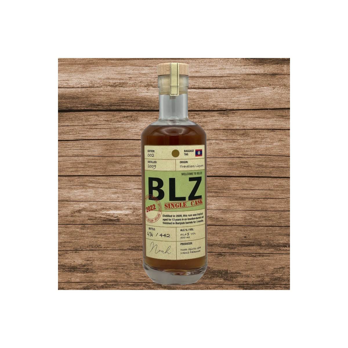 Noah Belize Rum Single Cask #002 61,6% 0,5L