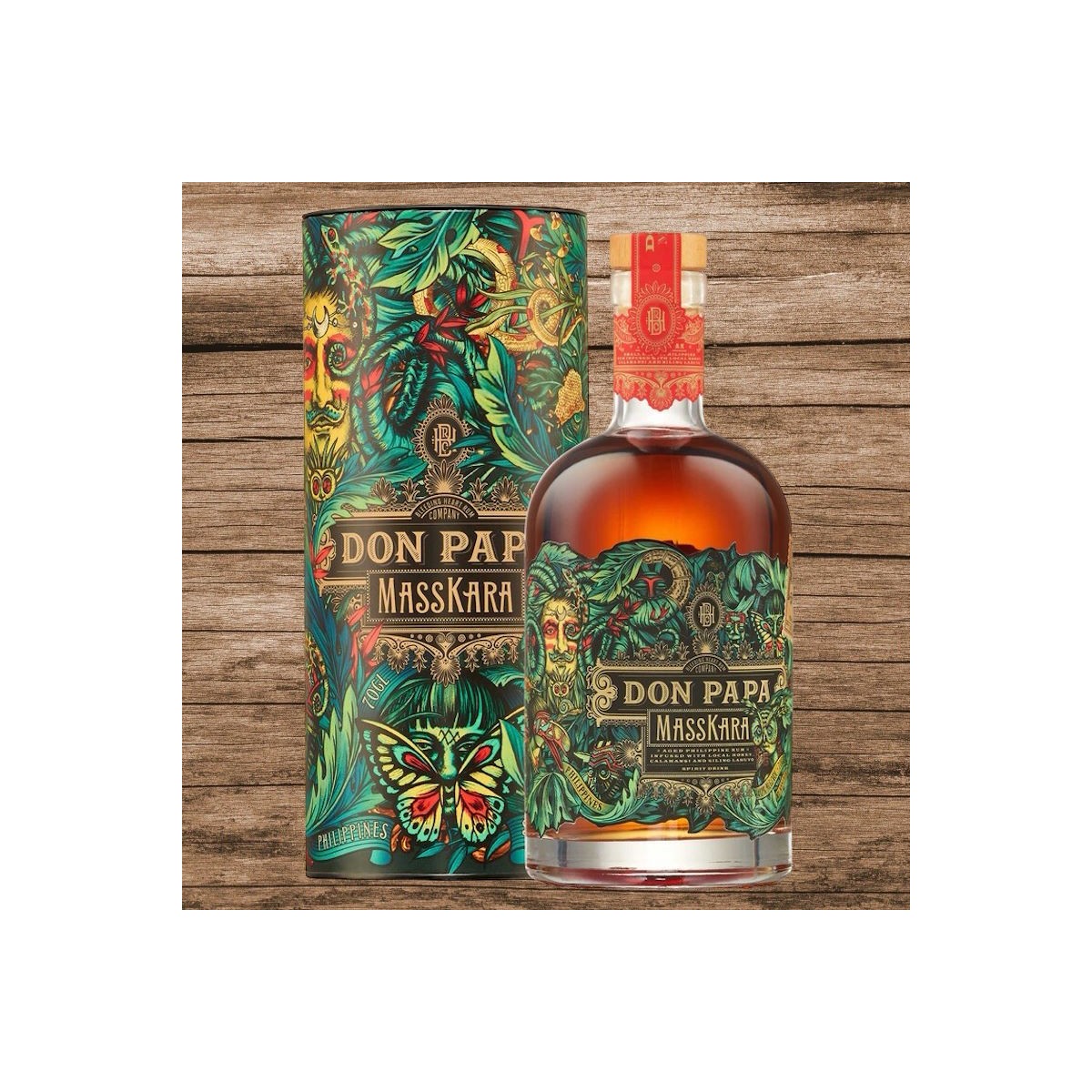 Don Papa MassKara Rum (Spirit Drink) inkl. Geschenkdose 40% 0,7L
