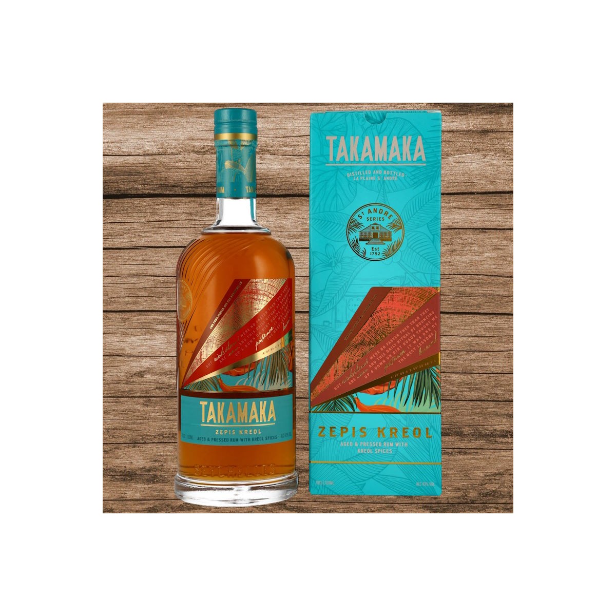 Takamaka St Andre Zepis Kreol Rum 43% 0,7L