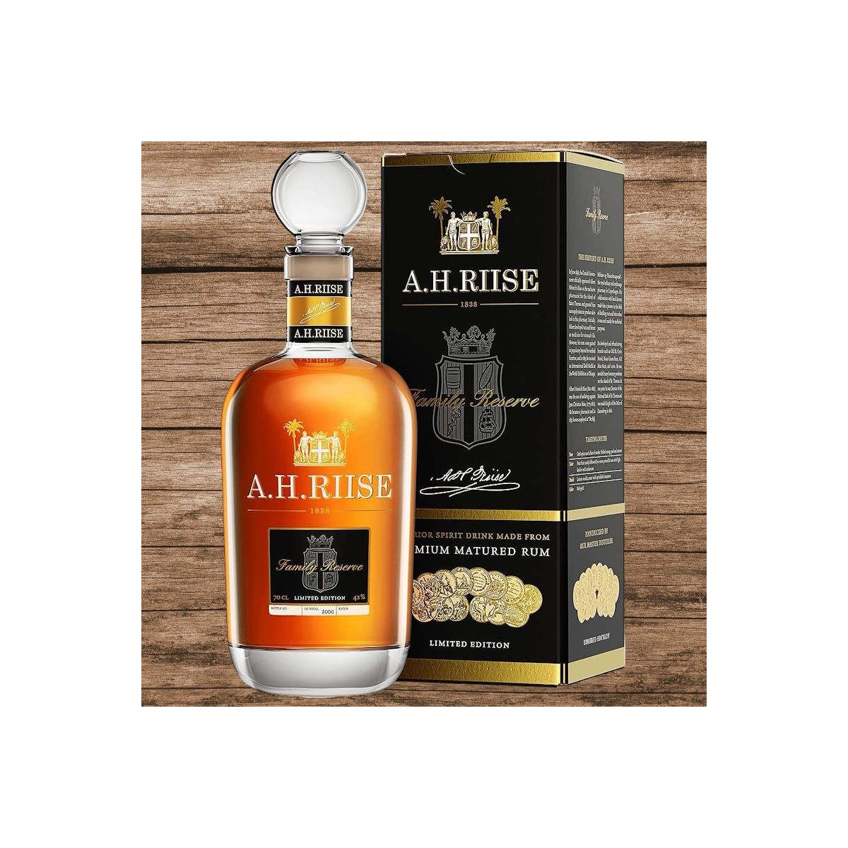 A.H. Riise Family Reserve Solera 1838 (Rum-Basis) 42% 0,7L